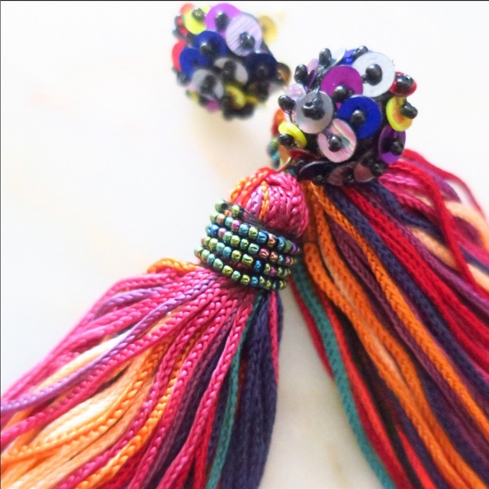 ⚡️Artisan Handcrafted Tassel Earrings - Picture 5 of 8